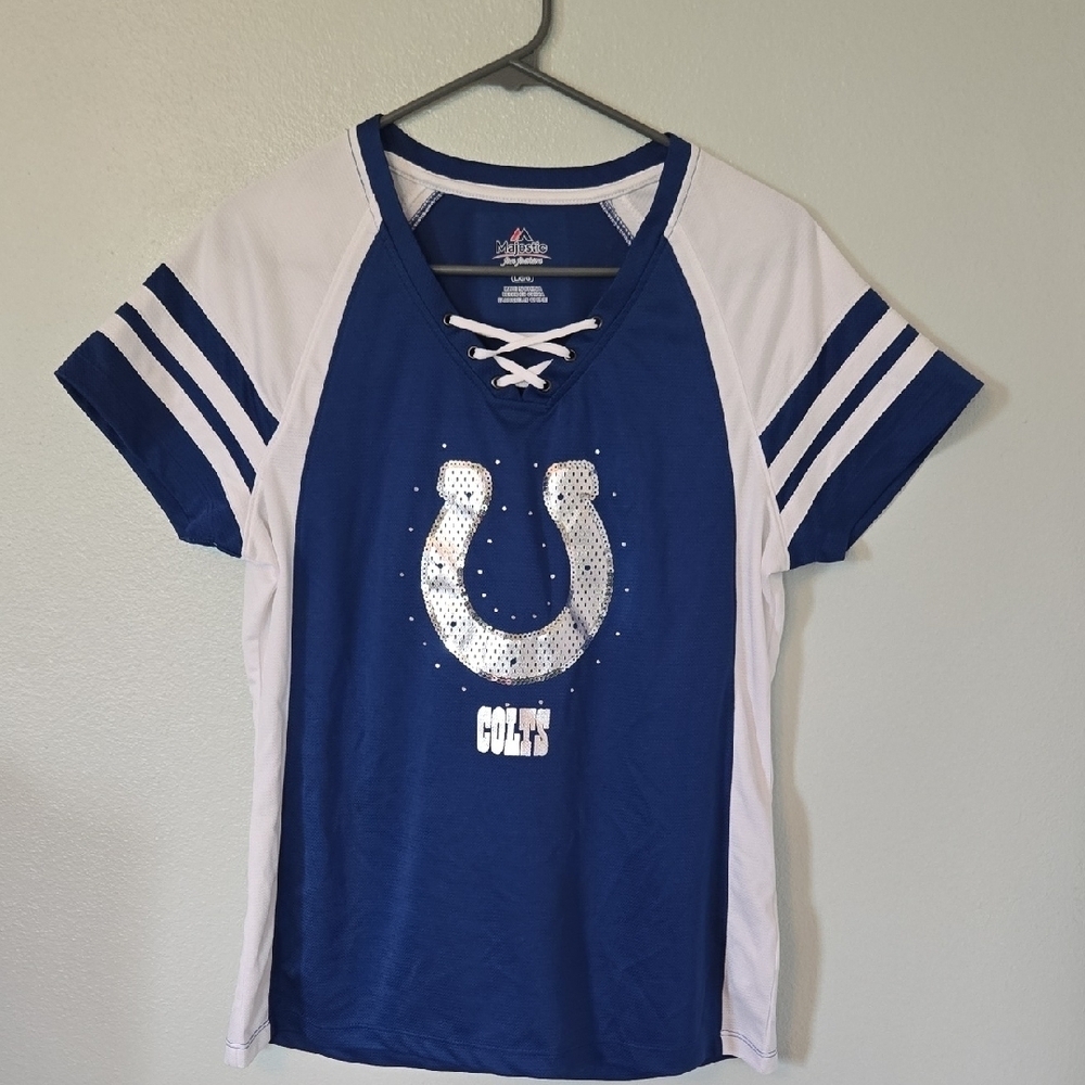 Colts Ladies V Neck Jersey Size Large